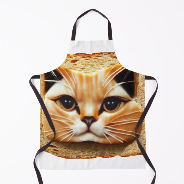 Item preview, Cat face on bread, cat art designed and sold by YZO-Design.