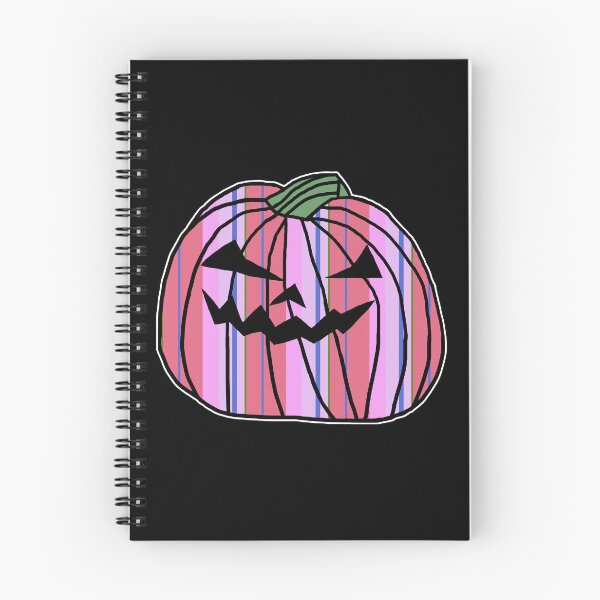 Item preview, Pink Stripes Halloween Horror Pumpkin  designed and sold by ellenhenry.
