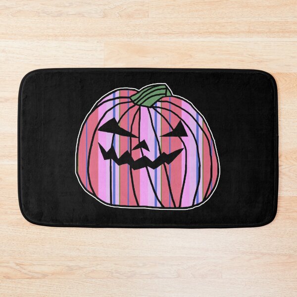 Item preview, Pink Stripes Halloween Horror Pumpkin  designed and sold by ellenhenry.
