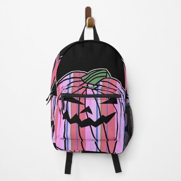Item preview, Pink Stripes Halloween Horror Pumpkin designed and sold by ellenhenry.