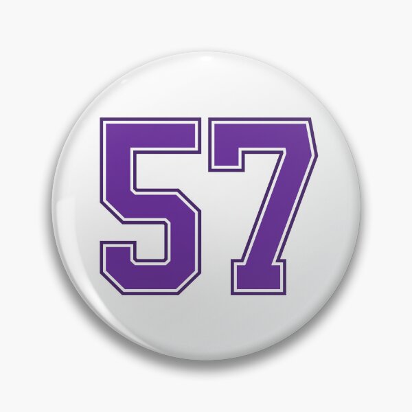 Item preview, Purple Number 57 lucky sports jersey fifty seven designed and sold by HeavyStyle.