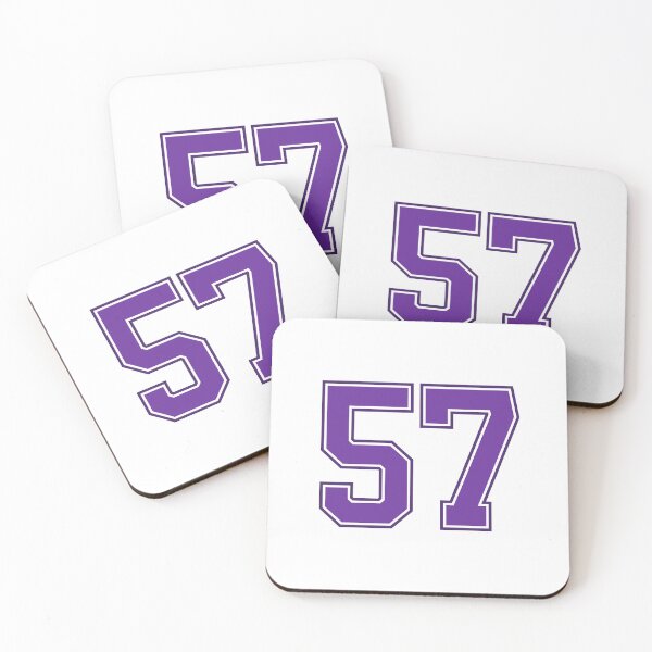 Item preview, Purple Number 57 lucky sports jersey fifty seven designed and sold by HeavyStyle.