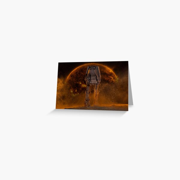 AT-AT Sunset Greeting Card