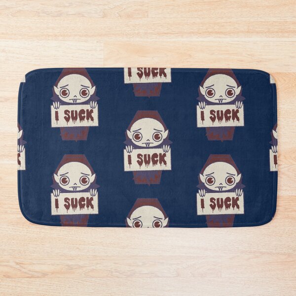 Item preview, I Suck - Kawaii Vampire - funny cheeky Dad Joke fun pun designed and sold by WeirdPunderful.