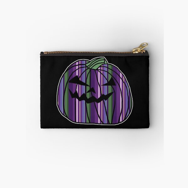 Item preview, Purple Stripes Halloween Horror Pumpkin  designed and sold by ellenhenry.