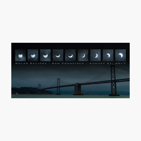 Partial Solar Eclipse in 9 Phases 2017 Photographic Print