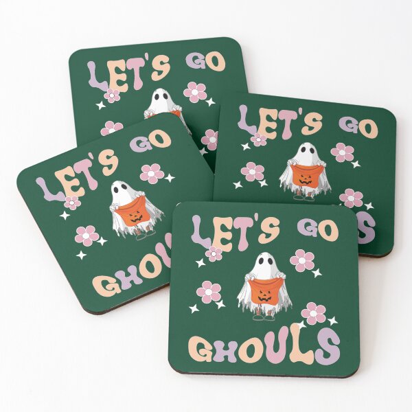 Item preview, groovy retro let_s go ghouls spooky season halloween    designed and sold by EmeraldSho.