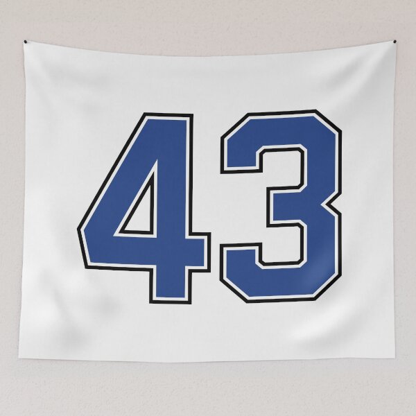 Item preview, Number 43 lucky sports jersey forty three designed and sold by HeavyStyle.
