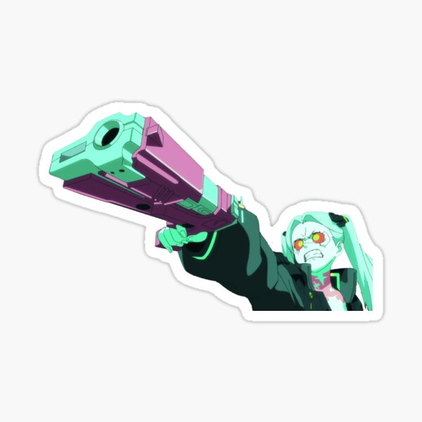 Huh Rebecca Sticker - Huh Rebecca Cyberpunk Edgerunners - Discover