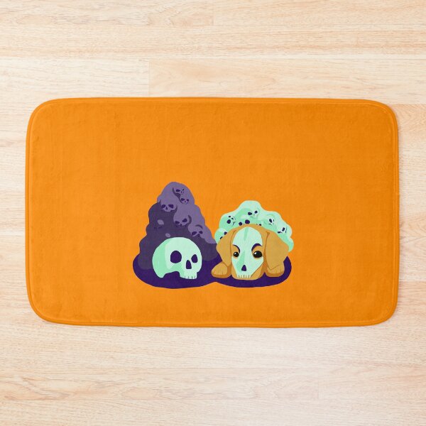 Item preview, Halloween purple green skulls with Labrador designed and sold by MindToPaper.