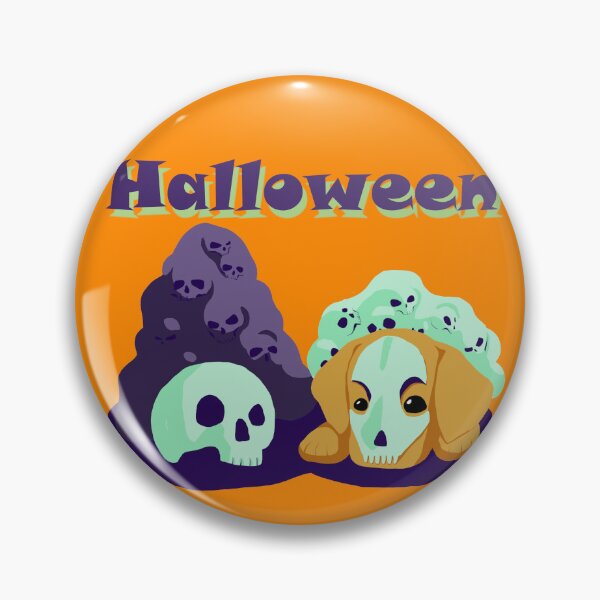Item preview, Halloween purple green skulls with Labrador designed and sold by MindToPaper.