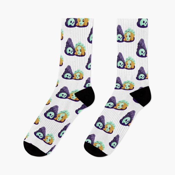 Item preview, Halloween purple green skulls with Labrador designed and sold by MindToPaper.
