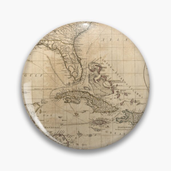 Item preview, Vintage Map of the Carribbean and Gulf of Mexico designed and sold by IlluminatedPage.