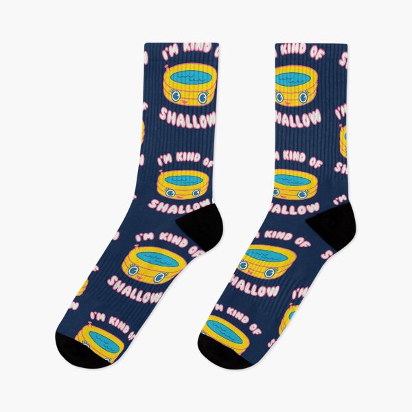 Item preview, I'm Kind of Shallow, Summer Kawaii Face Pun - Funny pool summer aesthetic designed and sold by WeirdPunderful.