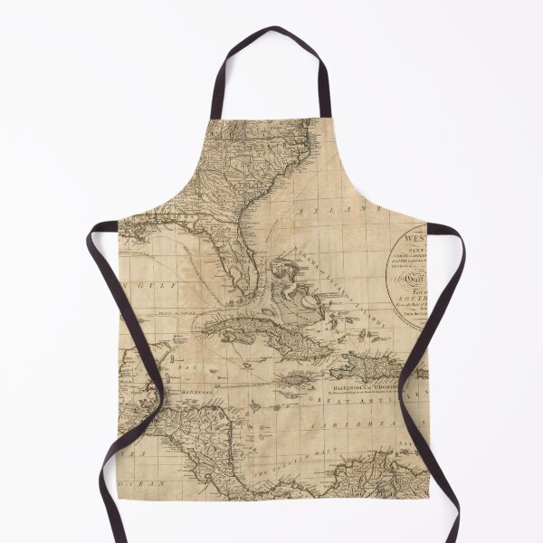 Item preview, Vintage Map of the Carribbean and Gulf of Mexico designed and sold by IlluminatedPage.