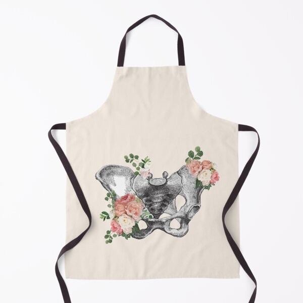 Item preview, Rose and anatomy female pelvis, floral, feminism, anatomy, anatomical art, female bones of the pelvis designed and sold by Collagedream.