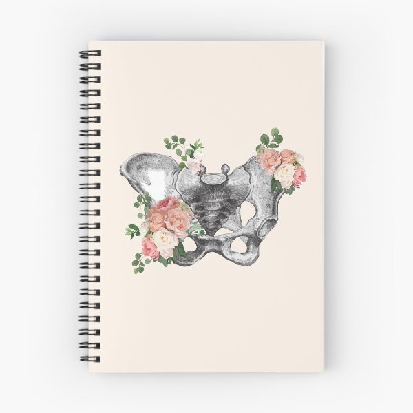 Item preview, Rose and anatomy female pelvis, floral, feminism, anatomy, anatomical art, female bones of the pelvis designed and sold by Collagedream.