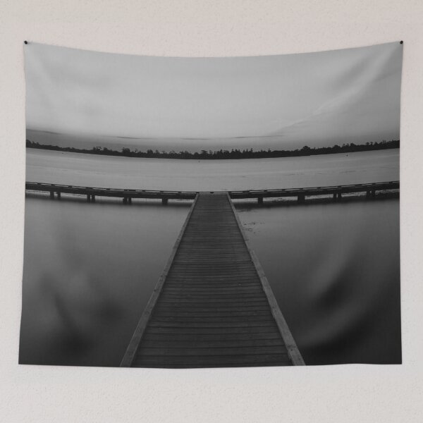 Item preview, Jetty at Lake Wendouree, Ballarat designed and sold by susanzentay.