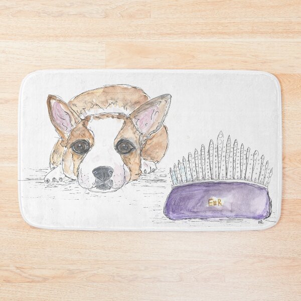 Item preview, Queen Elizabeth's corgi with tiara tribute illustration. designed and sold by DebTheZeb.