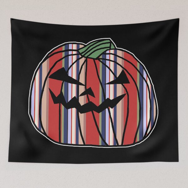Item preview, Red Stripes Halloween Horror Pumpkin  designed and sold by ellenhenry.
