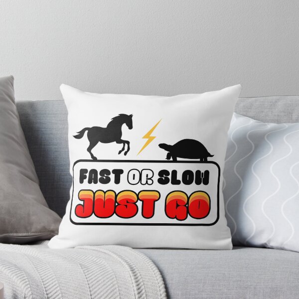 Item preview, Fast or Slow Just Go Horse vs Turtle designed and sold by UnicornCornHorn.