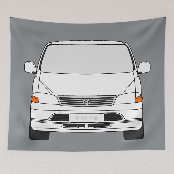 Item preview, Toyota Hiace XH10 XH 20 white color designed and sold by EdimDesign.