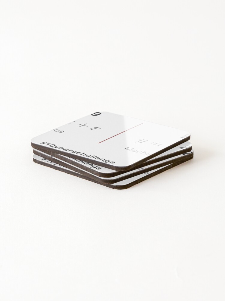 Thumbnail 4 of 5, Coasters (Set of 4), Statistics? Machine Learning. designed and sold by WhatDaFunk.