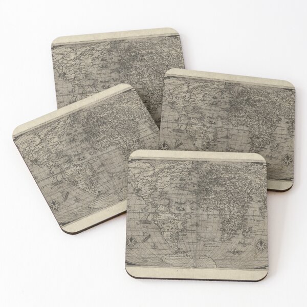 Item preview, Ye Olde Map of the world designed and sold by Vintage Designs +.