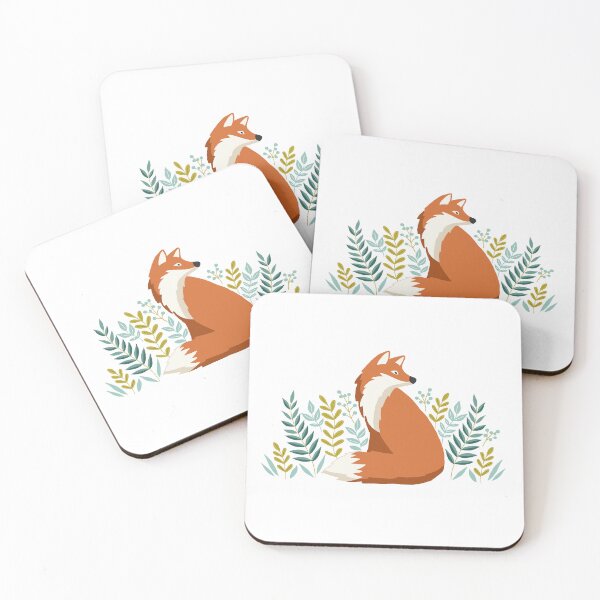 Item preview, Fox and foliage print designed and sold by Cheekyleopard.