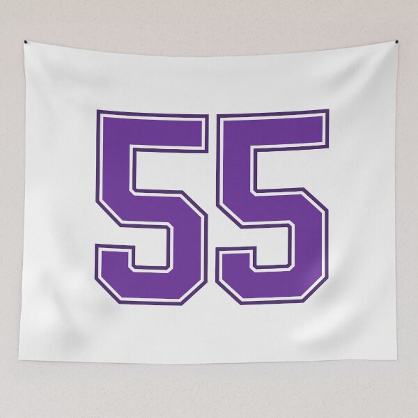 Item preview, Purple Number 55 lucky sports jersey fifty five designed and sold by HeavyStyle.