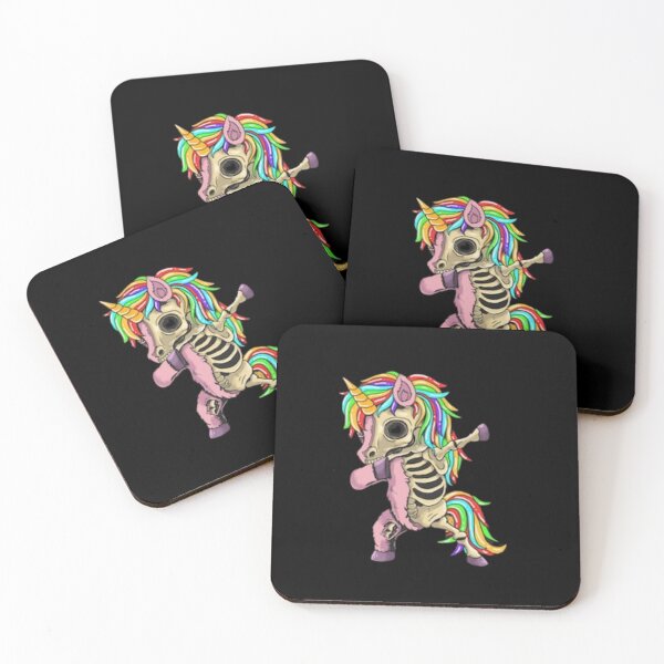 Item preview, Red Dirt Dancing Skeleton Unicorn designed and sold by Artpawsy.