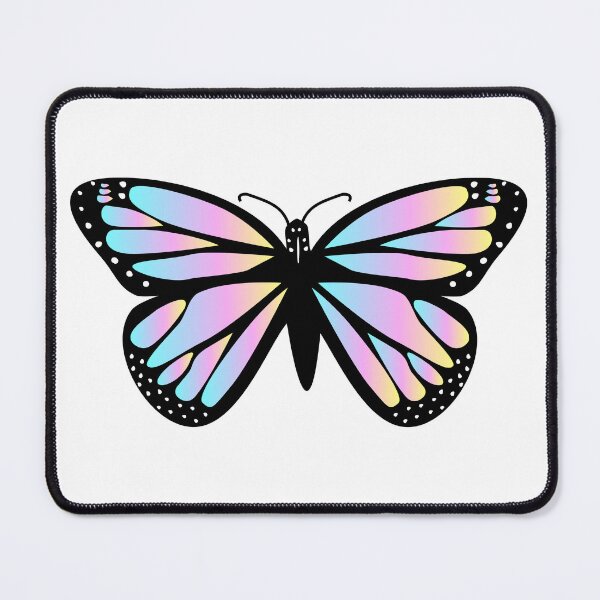 Item preview, Iridescent Pink, Blue and Yellow Monarch Butterfly  designed and sold by DandelionDays.
