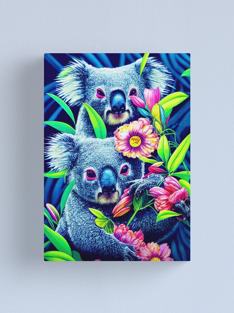 Colorful Koala, Mini Art Print Art Print