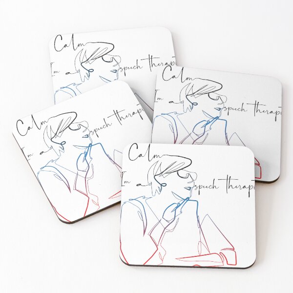 Item preview, Continuous Line Art Keep calm I'm a speech therapist designed and sold by scribblelife.