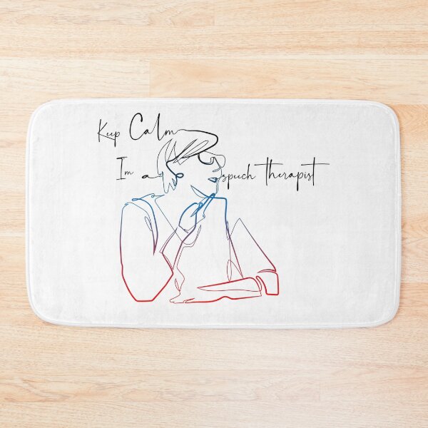 Item preview, Continuous Line Art Keep calm I'm a speech therapist designed and sold by scribblelife.
