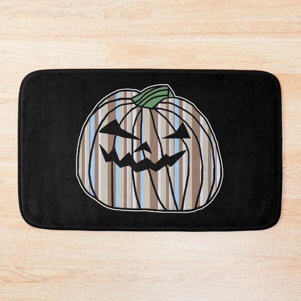 Item preview, Light Stone Stripes Halloween Horror Pumpkin  designed and sold by ellenhenry.