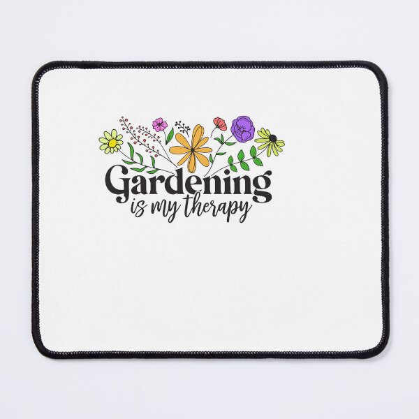 Item preview, "GARDENING IS MY THERAPY" lovely and elegant Flower mix heart  art sticker gift for wife gift for gilfriend gift for flower lovers for botanists for tatto lovers  designed and sold by GhostAmine.