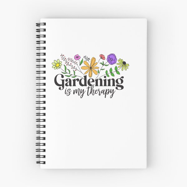 Item preview, "GARDENING IS MY THERAPY" lovely and elegant Flower mix heart  art sticker gift for wife gift for gilfriend gift for flower lovers for botanists for tatto lovers  designed and sold by GhostAmine.