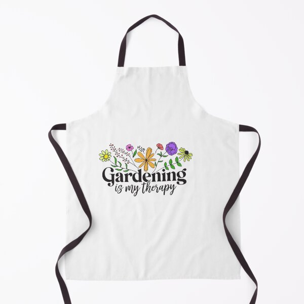 Item preview, "GARDENING IS MY THERAPY" lovely and elegant Flower mix heart art sticker gift for wife gift for gilfriend gift for flower lovers for botanists for tatto lovers designed and sold by GhostAmine.