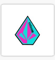 Volcom LOGO pink/teal Sticker