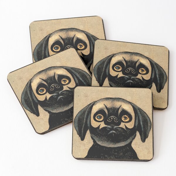 Item preview,  Cute Vintage  Pug Puppy designed and sold by madtoyman.