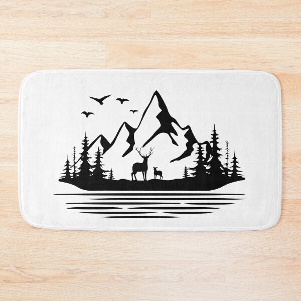 Item preview, Mountain and Deer  designed and sold by shellnot.