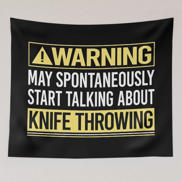 Item preview, Warning About Knife Throwing designed and sold by WrightTrouble.