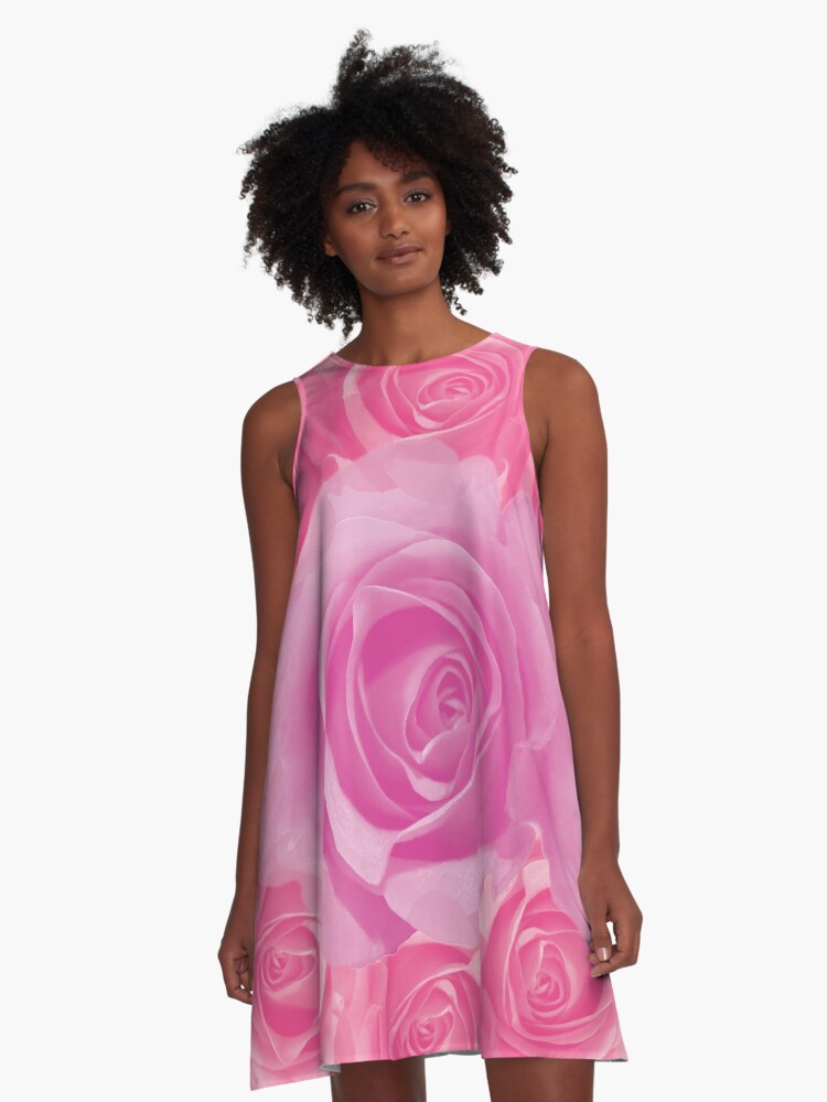 Thumbnail 1 of 4, A-Line Dress, Rose is a rose designed and sold by RosaLeeDesign.