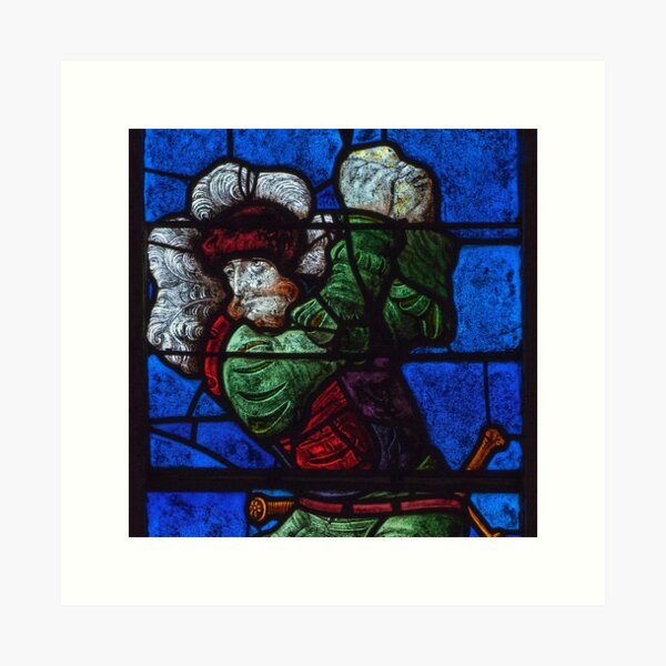 Item preview, Executioner with rock for stoning in Renaissance glass designed and sold by TerenceKerr.