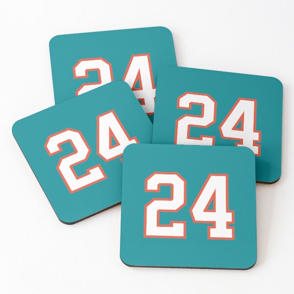 Item preview, Sports Number 24, white orange color lucky sport twenty four designed and sold by ArtIsParty.