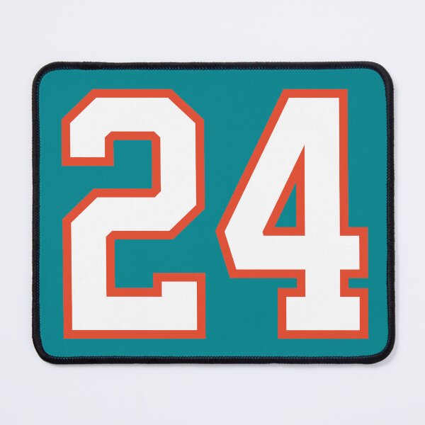 Item preview, Sports Number 24, white orange color lucky sport twenty four designed and sold by ArtIsParty.