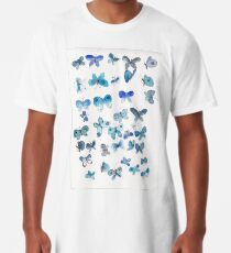 Blaue Schmetterlinge Longshirt