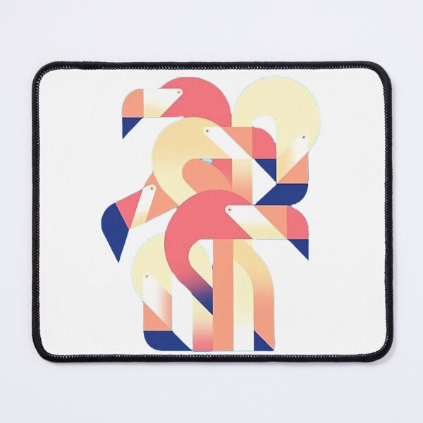 Item preview, Geometrical flamingoes | gift for bird lovers | flamingo design designed and sold by Arteartz.