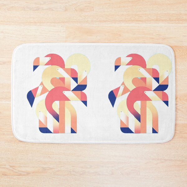 Item preview, Geometrical flamingoes | gift for bird lovers | flamingo design designed and sold by Arteartz.